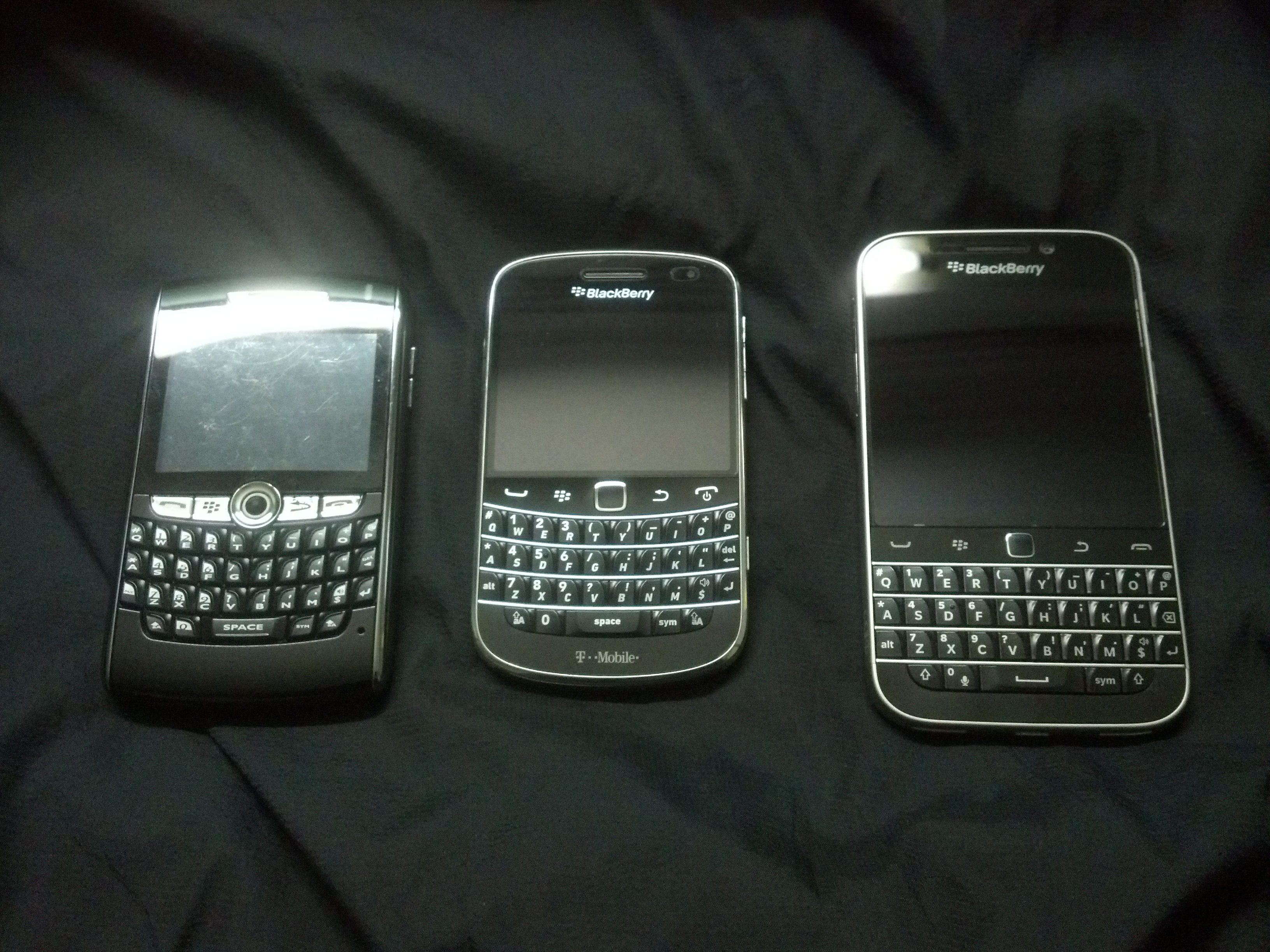 BlackBerry 8820, BlackBerry Bold 9900 and BlackBerry Classic